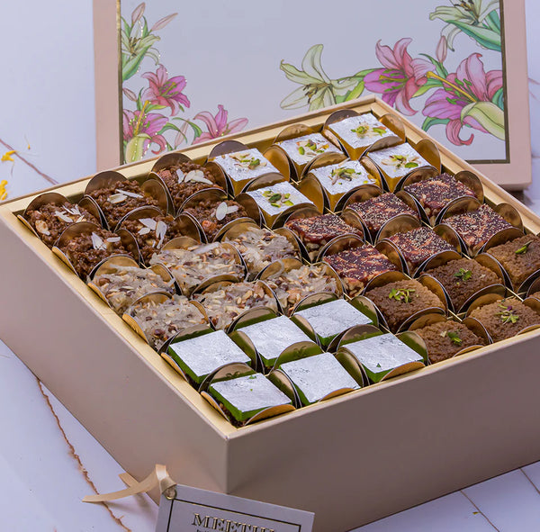 Shop Delicious Floral Assorted Mithai Sweet Box Online In Delhi ...
